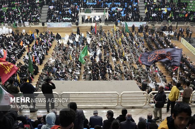 اجتماع بزرگ بسیجیان در رشت