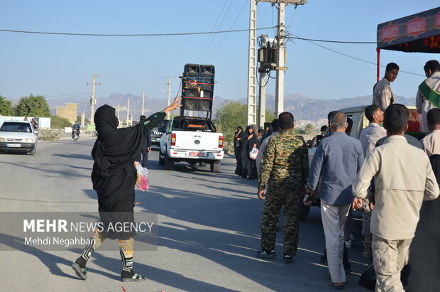 تشییع شهید گمنام در محلات رودان