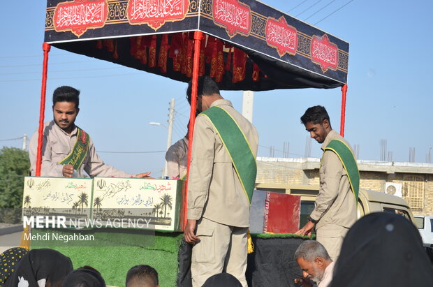 تشییع شهید گمنام در محلات رودان