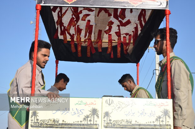 تشییع شهید گمنام در محلات رودان