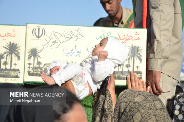 تشییع شهید گمنام در محلات رودان