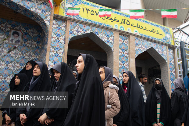 مراسم گرامیداشت قیام ۵ آذر گرگان