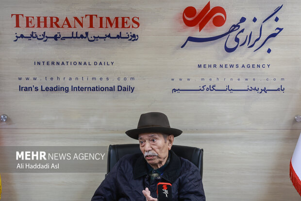 حضور علی نصیریان در خبرگزاری مهر
