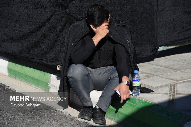 مراسم تشییع و خاکسپاری شهید گمنام در زائرسرای رضوی