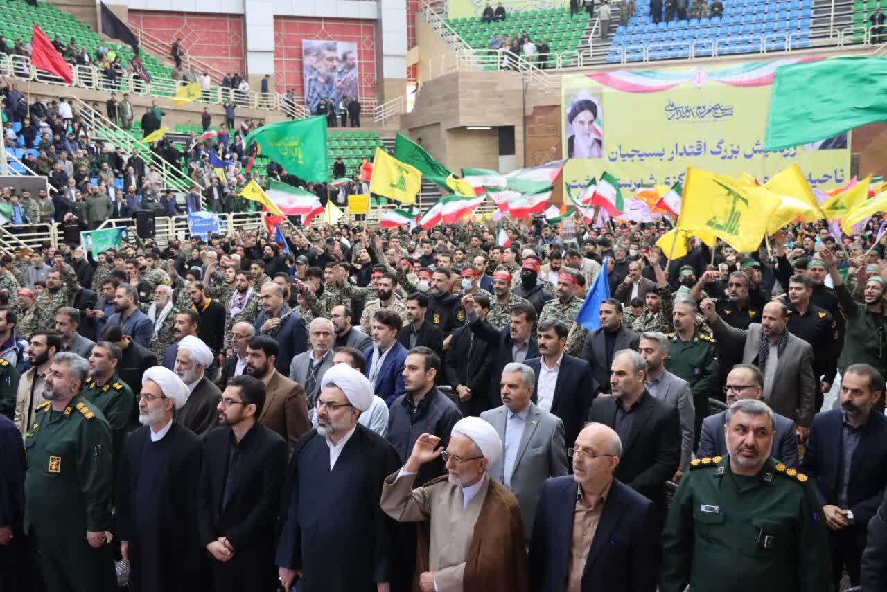 اجتماع بسیجیان در رشت