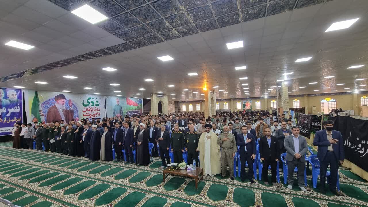 نمایش اقتدار بسیجیان در گناوه برگزار شد