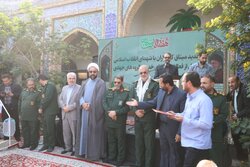 حضور کارمندان بسیجی سراسر کشور در یادمان شهدای هویزه