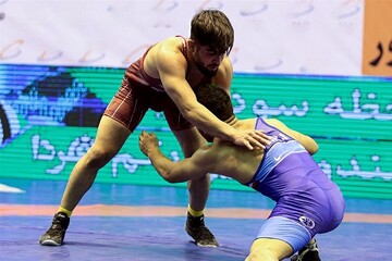 پیروزی خیبر خرم آباد برابر ستارگان پاس هفته دوم لیگ برتر کشتی آزاد