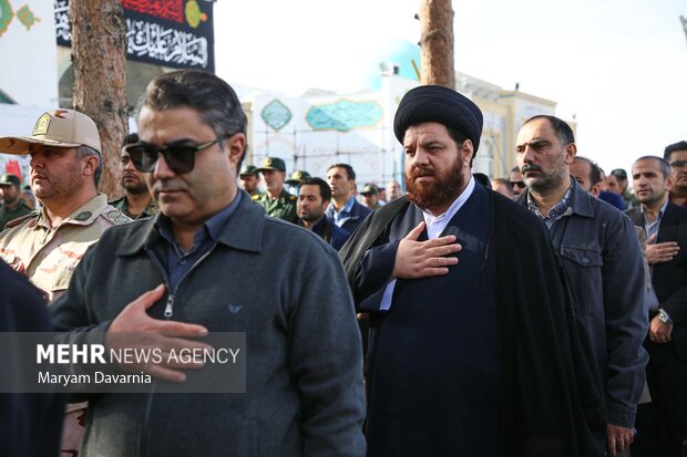 گلباران مزارشهدا به مناسبت هفته بسیج در بجنورد