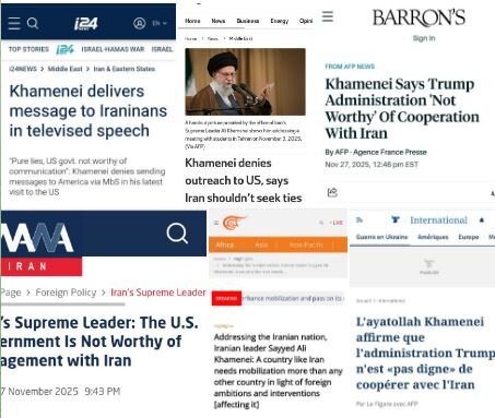 بازتاب بیانات رهبر معظم انقلاب در رسانههای جهان +عکس