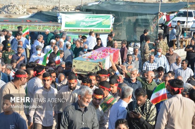 یک شهید گمنام در دهستان دهدار رودان آرام گرفت