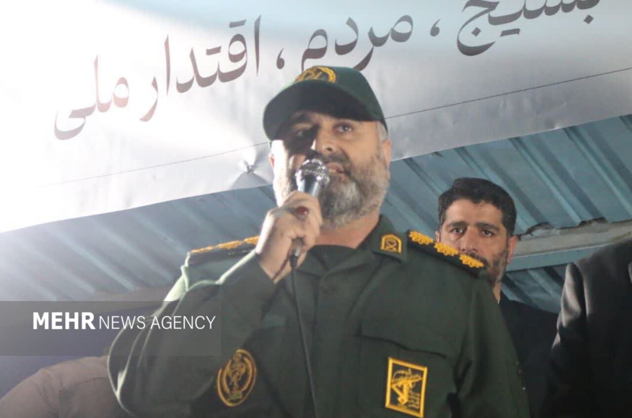 سرهنگ امینی: بسیج جان‌پناه مردم و محور امنیت پایدار رشت است
