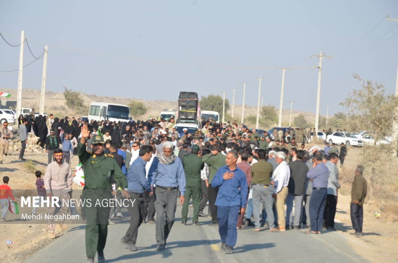 یک شهید گمنام در دهستان دهدار رودان آرام گرفت