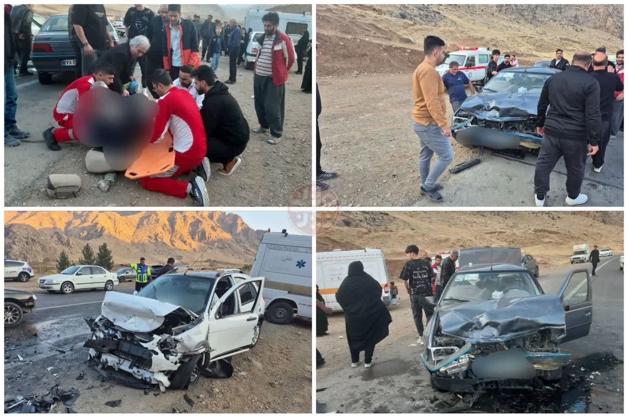 تصادف کوئیک و پژو در سنقر شش مجروح برجای گذاشت