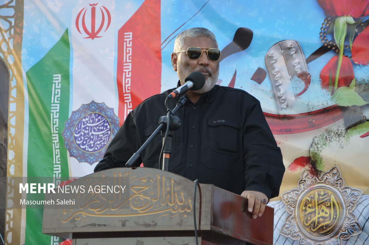 شهید گمنام هشت سال دفاع مقدس در بیکاه آرام گرفت‌