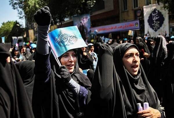 حضور پرشور مردم در اجتماع بزرگ حجاب فاطمی در تهران