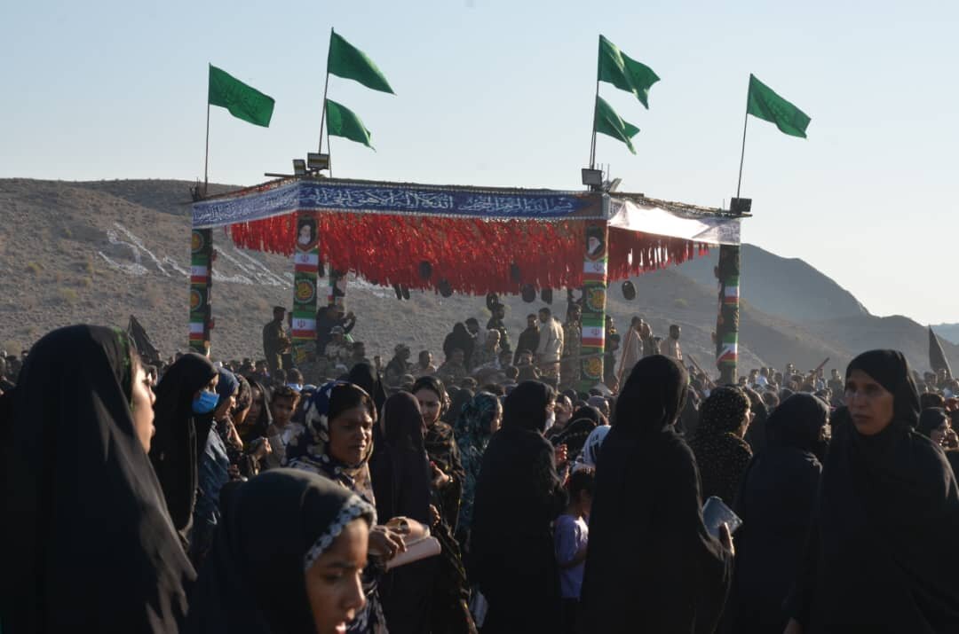 تشییع و تدفین شهید گمنام در شهر بیکاه رودان