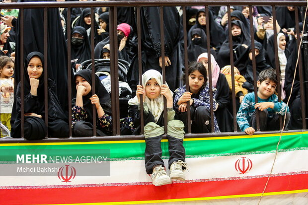 گردهمایی بسیجیان قم به مناسبت هفته بسیج