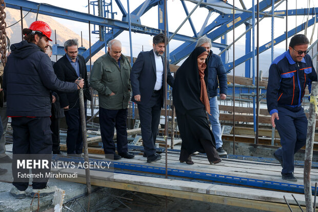 بازدید وزیر راه و شهرسازی از کنارگذر آزادراه شمالی کرج