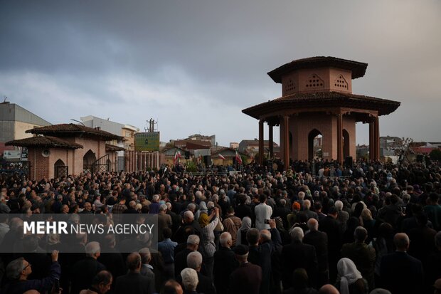 پیکر استاد «ناصر مسعودی» در جوار میرزا کوچک خان آرام گرفت