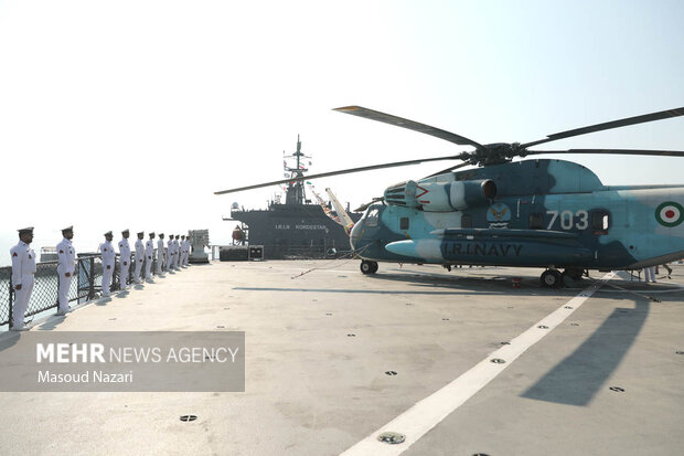 الحاق پایگاه شناوری «کردستان»  و ناوشکن «سهند» به نیروی دریایی ارتش
