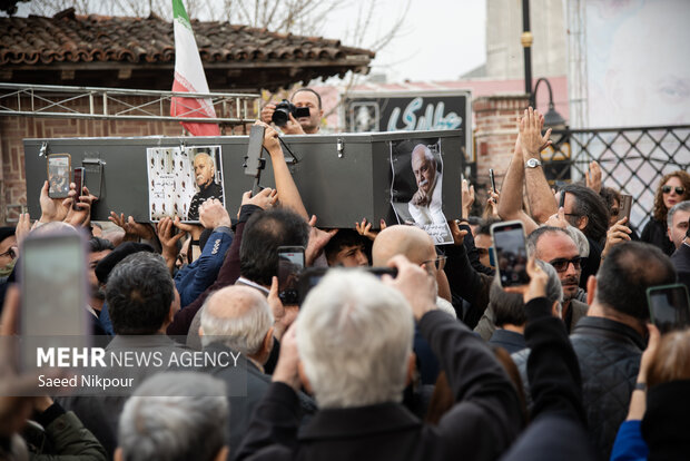 تشییع پیکر استاد «ناصر مسعودی» در رشت