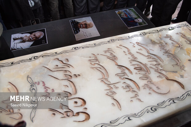 تشییع پیکر استاد «ناصر مسعودی» در رشت