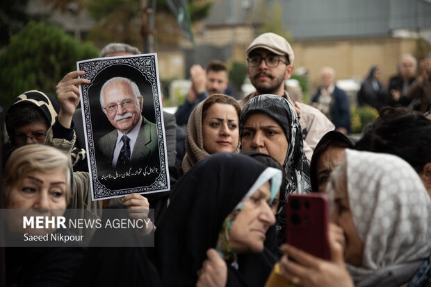 تشییع پیکر استاد «ناصر مسعودی» در رشت