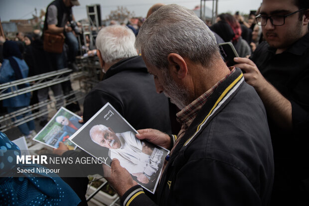 تشییع پیکر استاد «ناصر مسعودی» در رشت