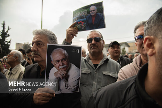 تشییع پیکر استاد «ناصر مسعودی» در رشت