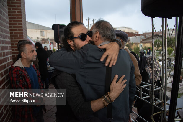 تشییع پیکر استاد «ناصر مسعودی» در رشت