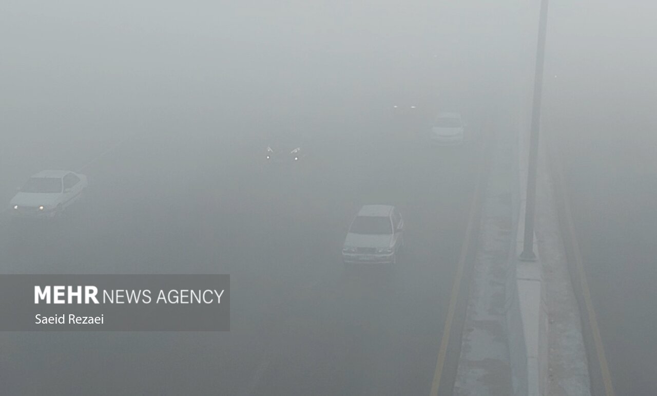 مه غلیظ صبحگاهی در بوشهر
