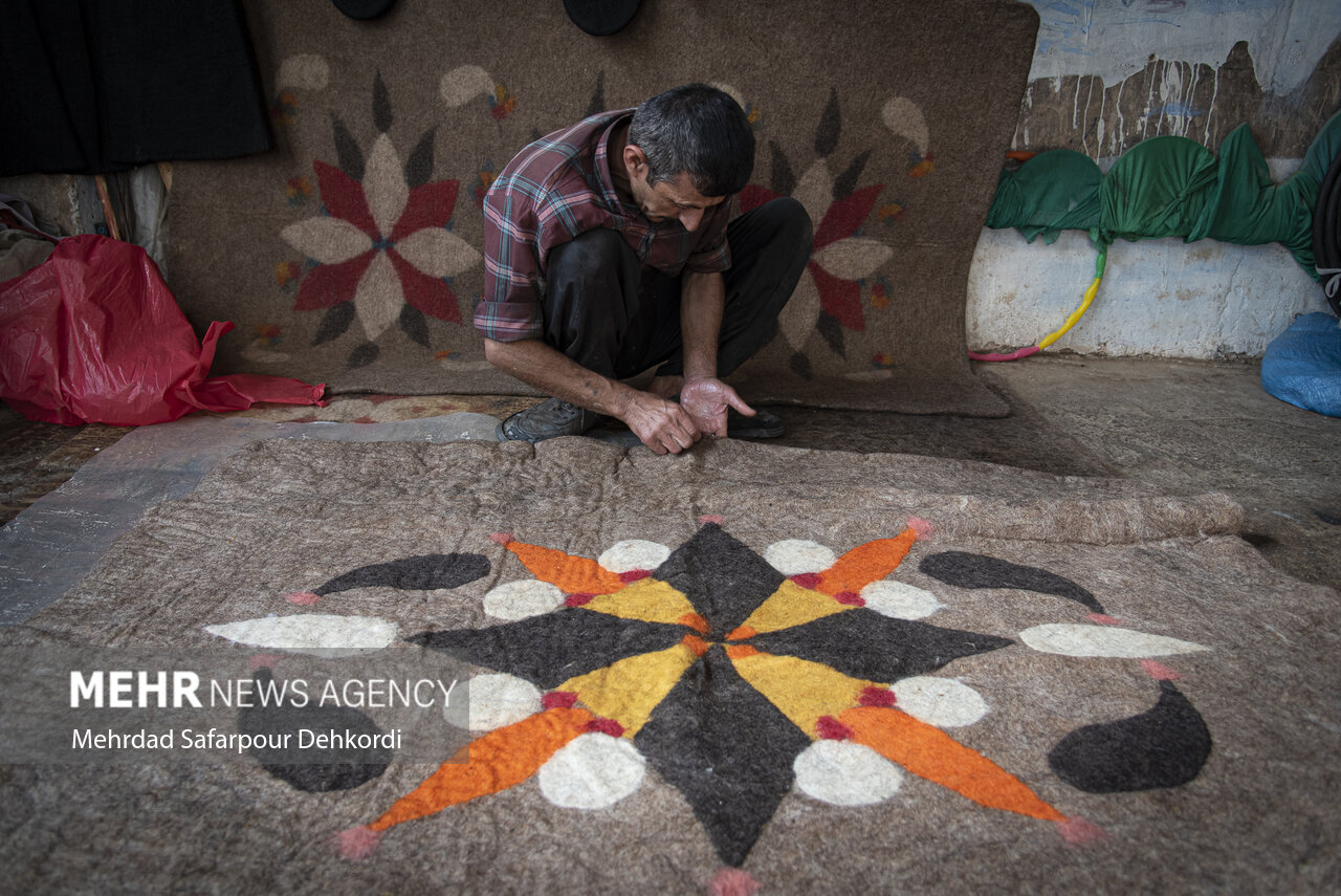 نمد،شهركرد،توليد،شهر،چهارمحال،بختياري،محصولات،مالي