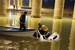 سقوط مرگبار کوئیک در رودخانه کارون اهواز