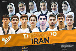 برنامه مبارزات تکواندوکاران امید ایران در رقابت‌های جهانی مشخص شد