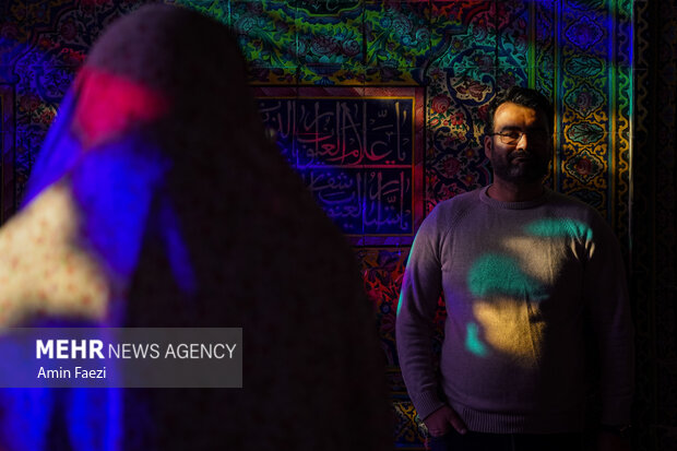 حضور گردشگران در مسجد نصیرالملک شیراز