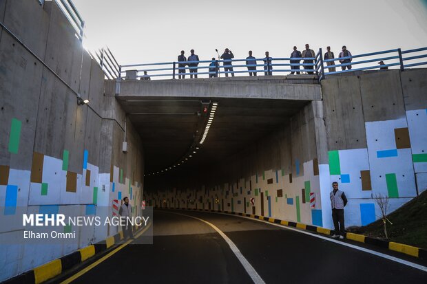 آئین افتتاح پروژه تقاطع غیرهمسطح «تکیه چمن» سنندج