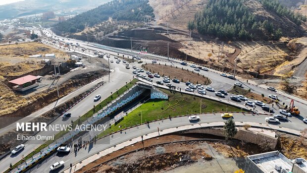 آئین افتتاح پروژه تقاطع غیرهمسطح «تکیه چمن» سنندج