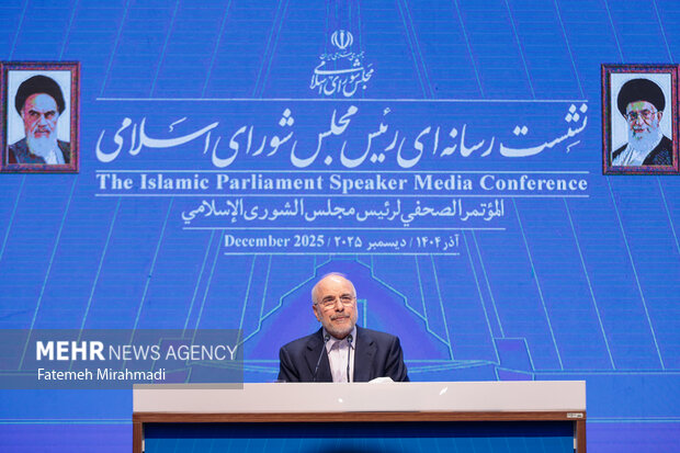 نشست خبری رئیس مجلس شورای اسلامی