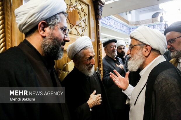 مراسم ختم پسر حجت الاسلام صدیقی در قم