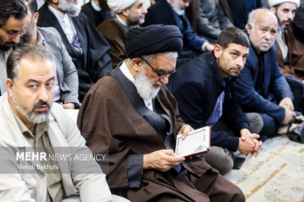 مراسم ختم پسر حجت الاسلام صدیقی در قم