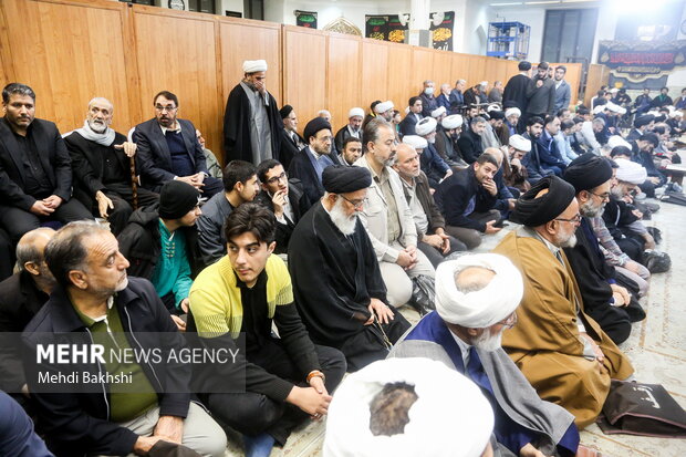 مراسم ختم پسر حجت الاسلام صدیقی در قم