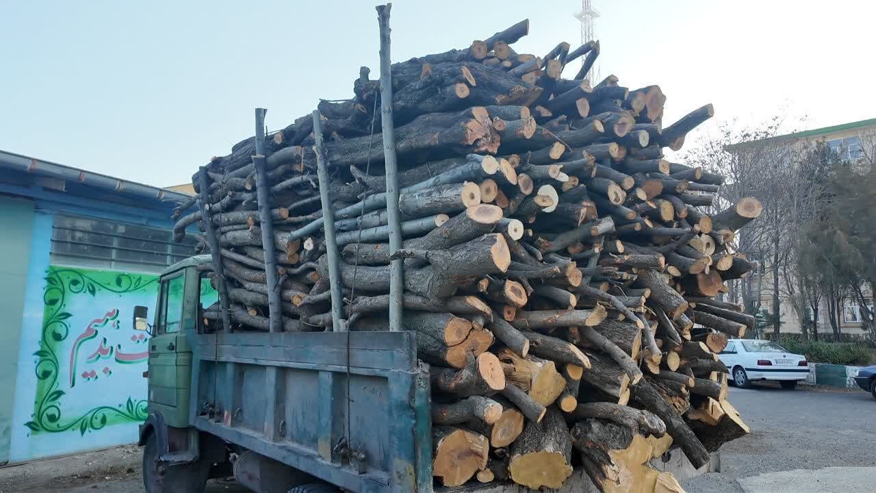هدایت:یک دستگاه کامیونت حامل ۴تن هیزم جنگلی در استان اردبیل توقیف شد
