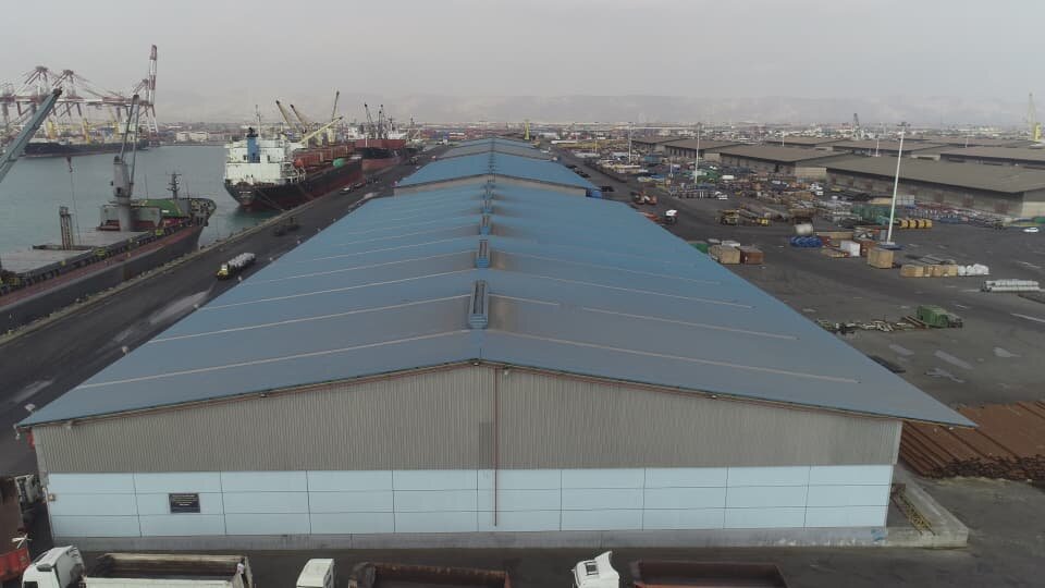 تعمیرات اساسی انبارهای لجستیک بندر شهید رجایی ۱۰درصد پیشرفت کرد