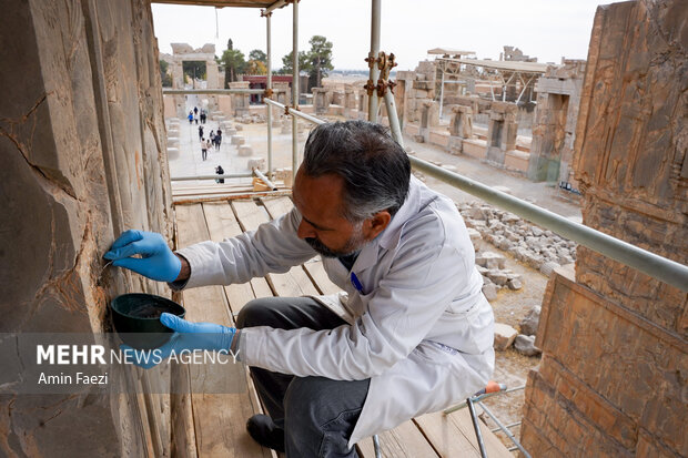 مرمت در حریم شاهان