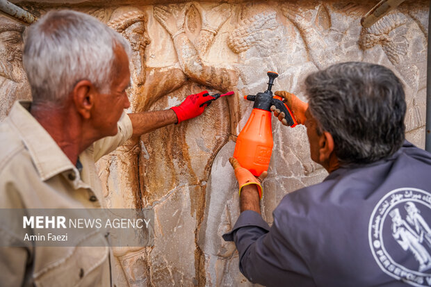مرمت در حریم شاهان
