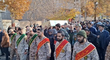 خاکسپاری ۲ شهید گمنام در دیار عالمان؛ وداعی در سوگ حضرت ام‌البنین(س)