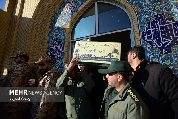 تشییع شهید گمنام در همدان