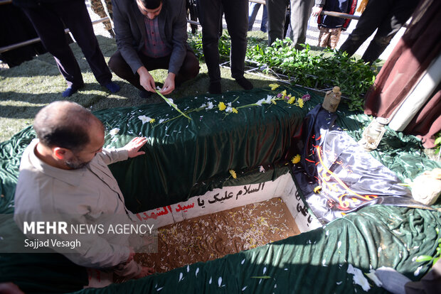 تشییع شهید گمنام در همدان