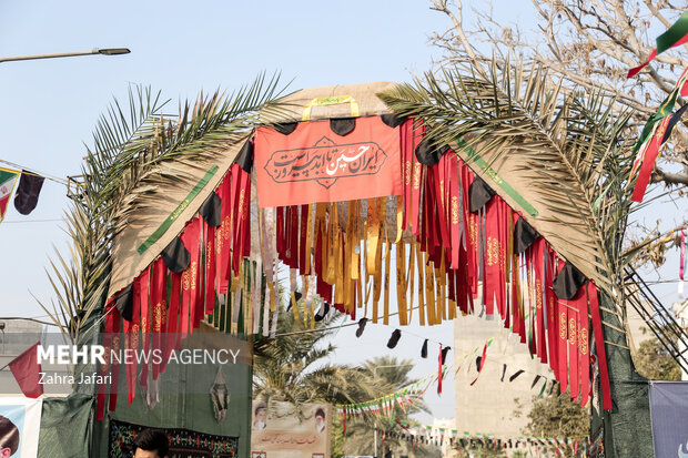 تشییع و تدفین شهید گمنام در دانشگاه فرهنگیان پردیس شهید بهشتی بندرعباس